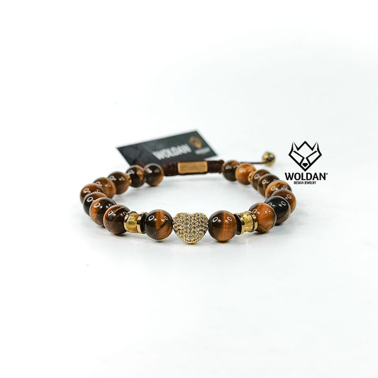 Pulsera Corazón- Café