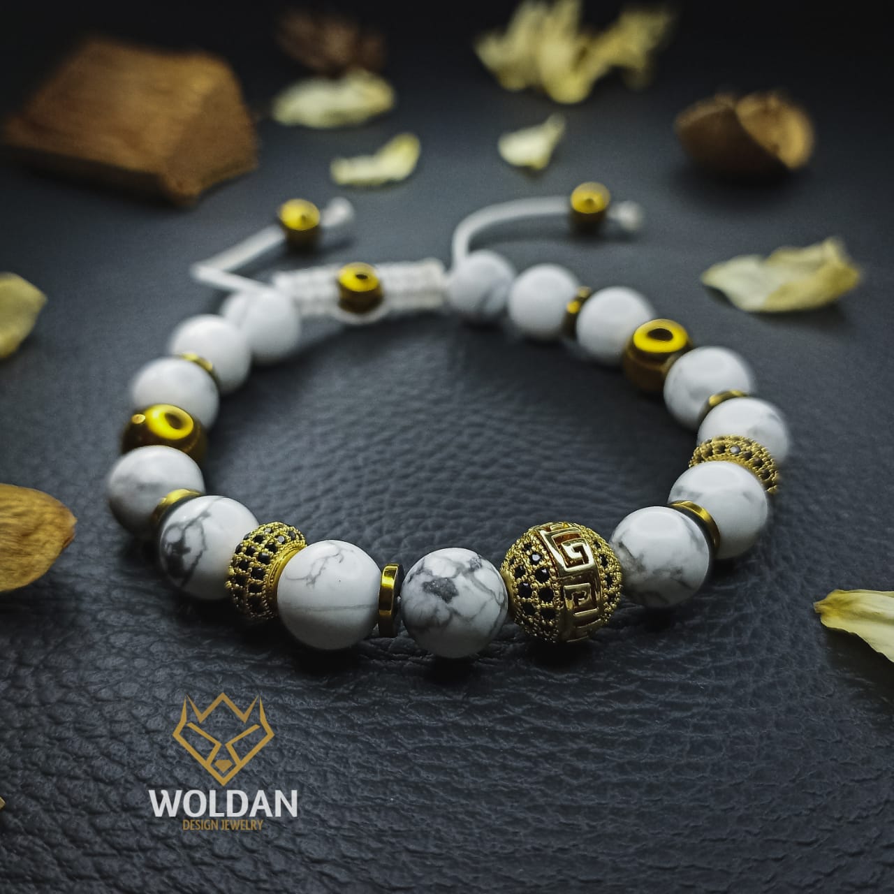 Pulsera Howlita Blanca