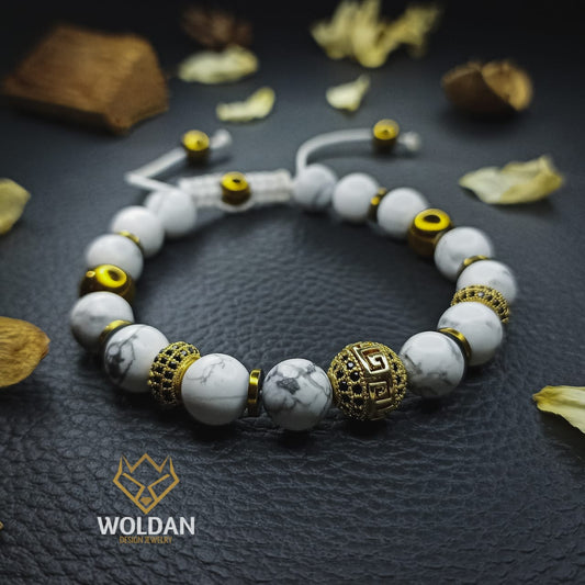 Pulsera Howlita Blanca