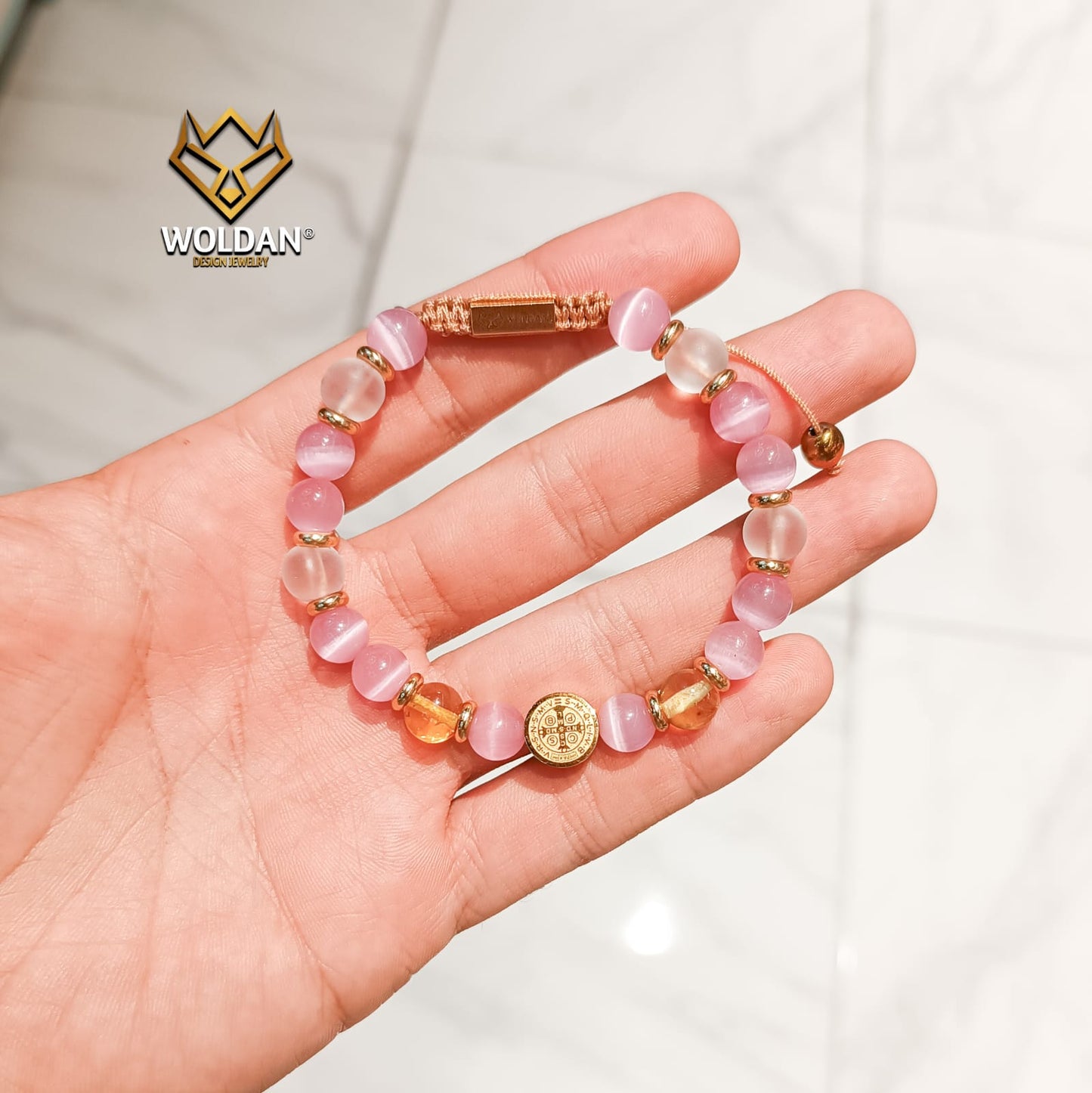 SAN BENITO PULSERA ROSA