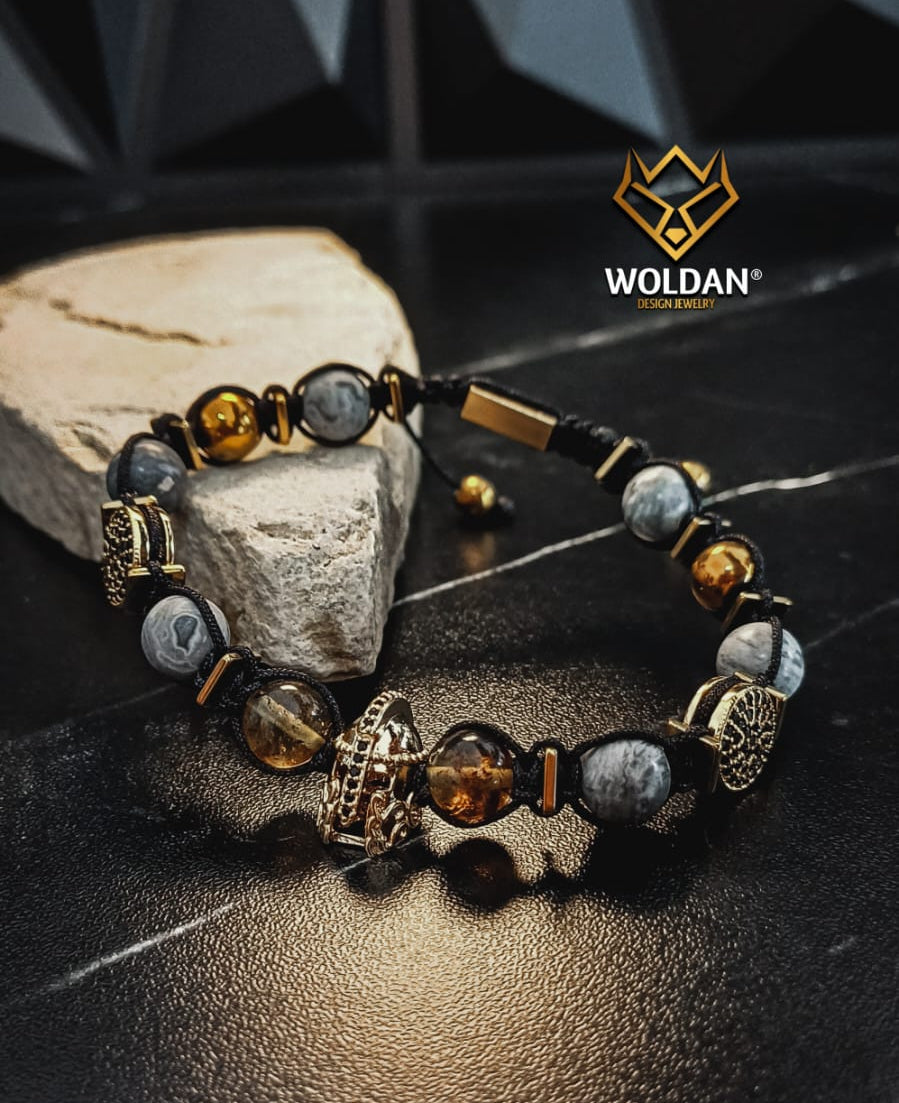 PULSERA GLADIADOR GRIS