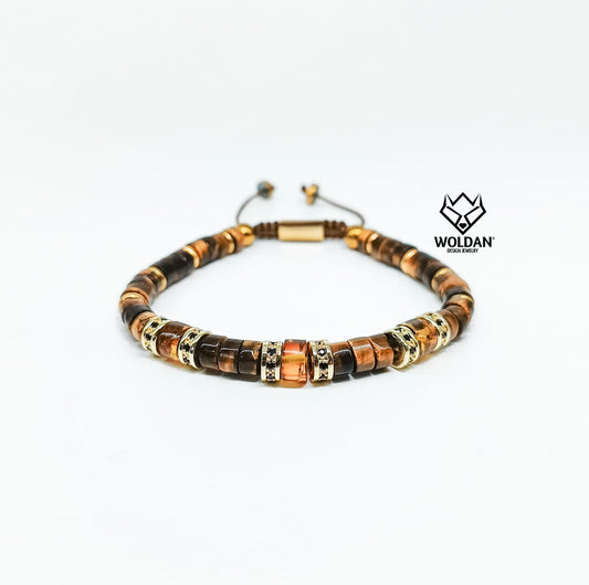 Pulsera Puka Ojo de Tigre