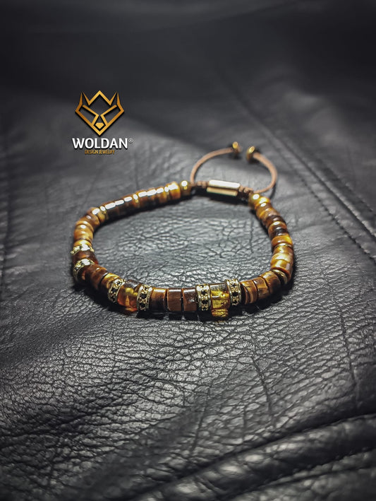 Pulsera Puka Ojo de Tigre