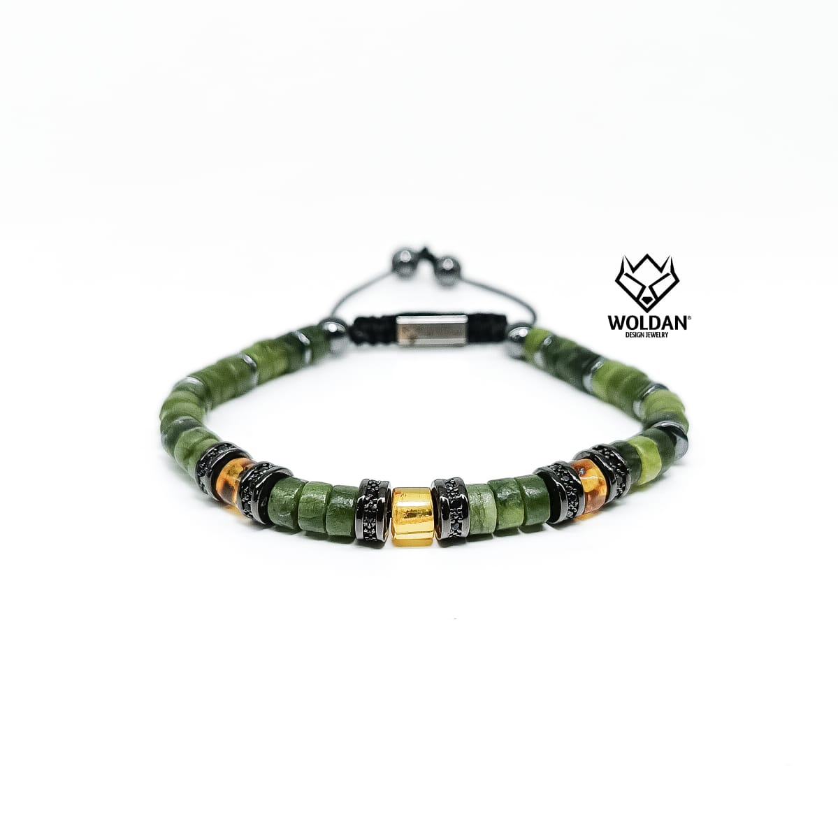 Pulsera Puka Jade Verde