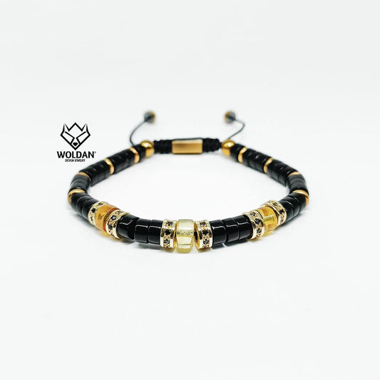 Pulsera Puka Ágata Negra