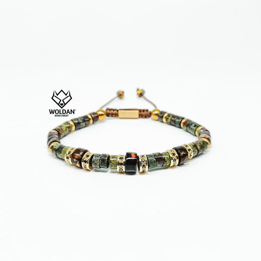 Pulsera Puka bloodstone