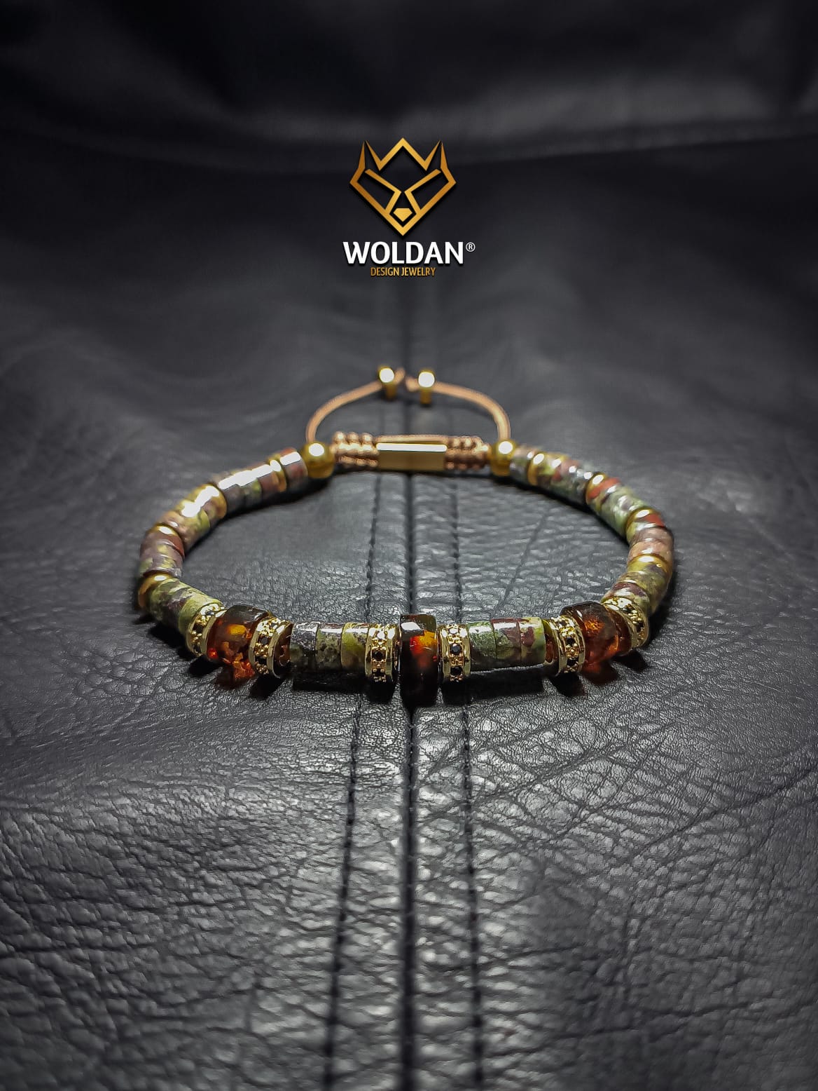 Pulsera Puka bloodstone