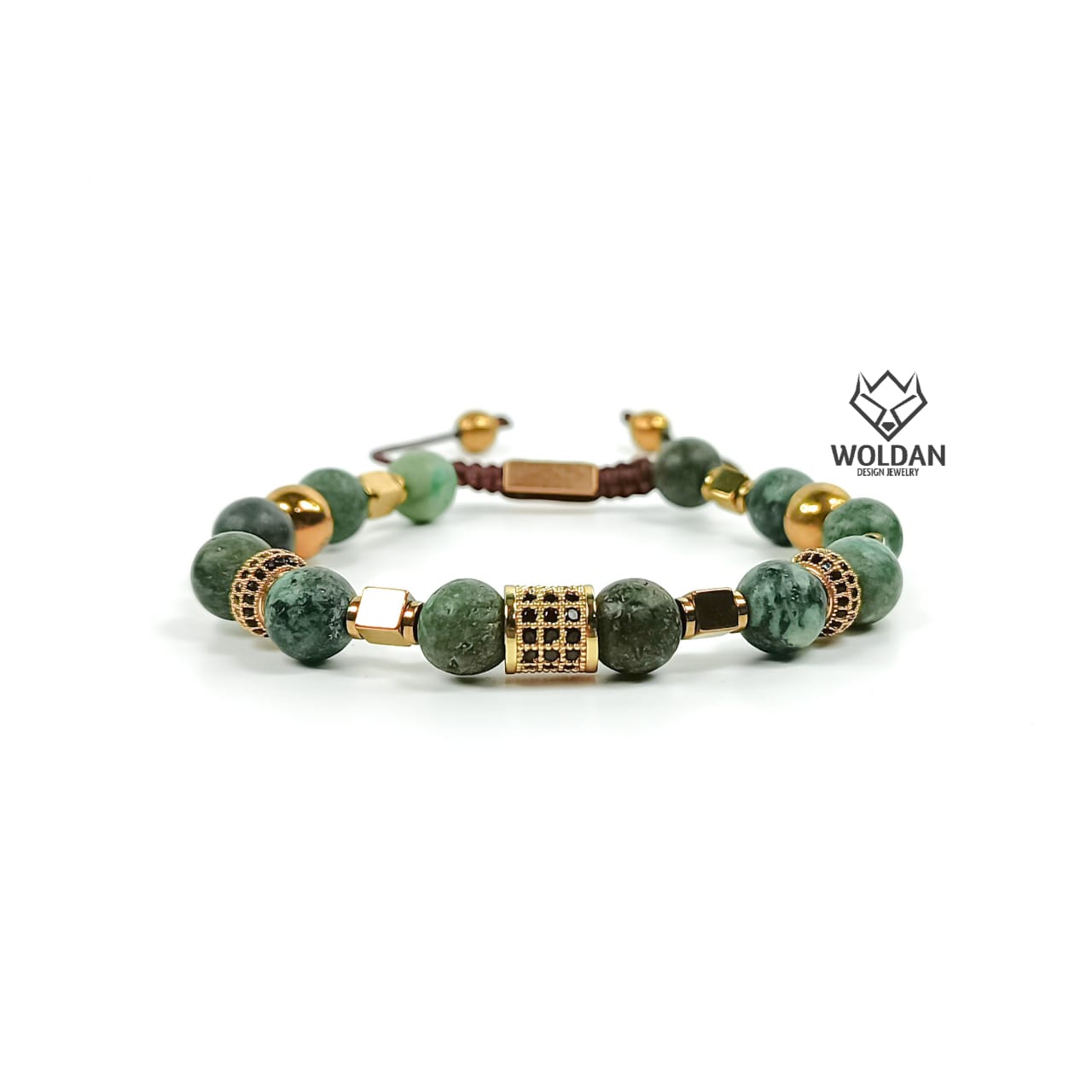 Pulsera ágata africana deluxe