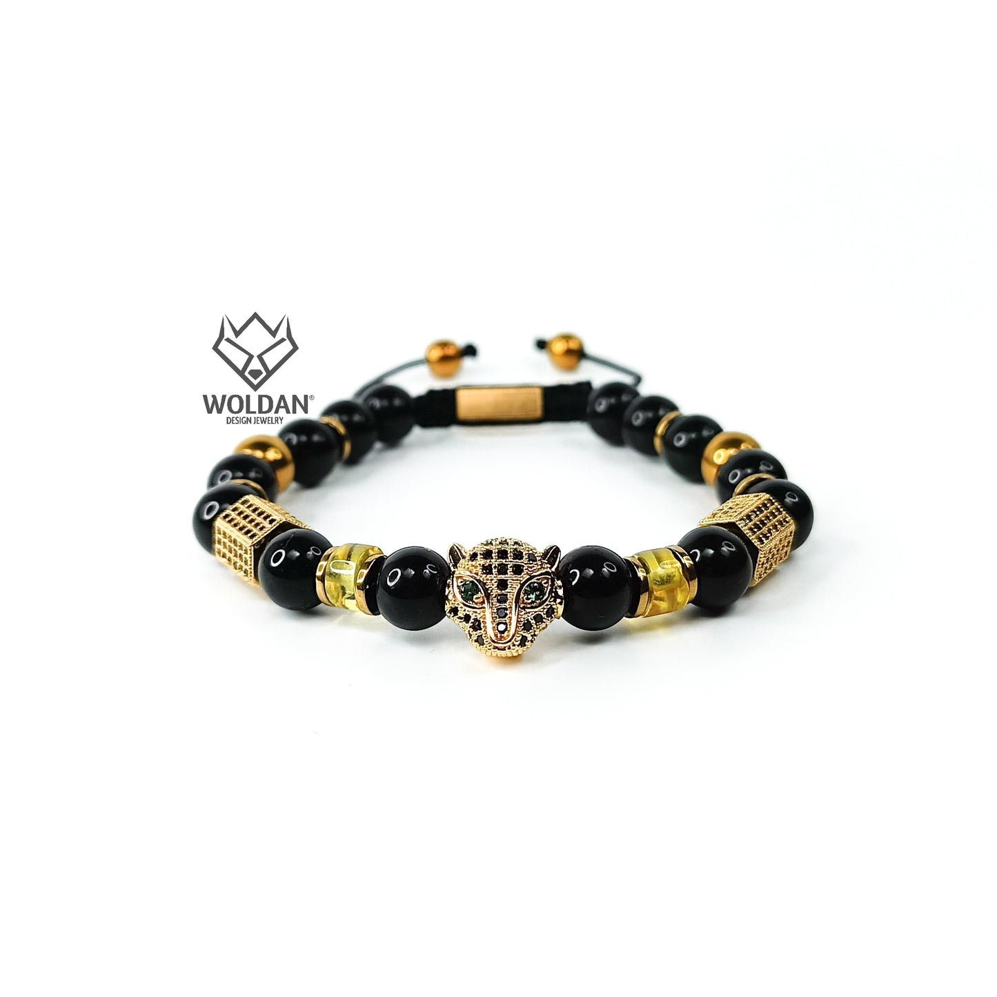 Pulsera Black Felino/ ÁMBAR