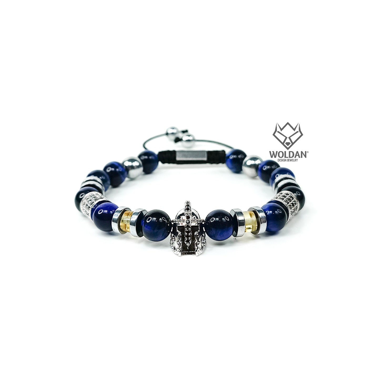Pulsera CASCO ZIRCONIAS- Azul