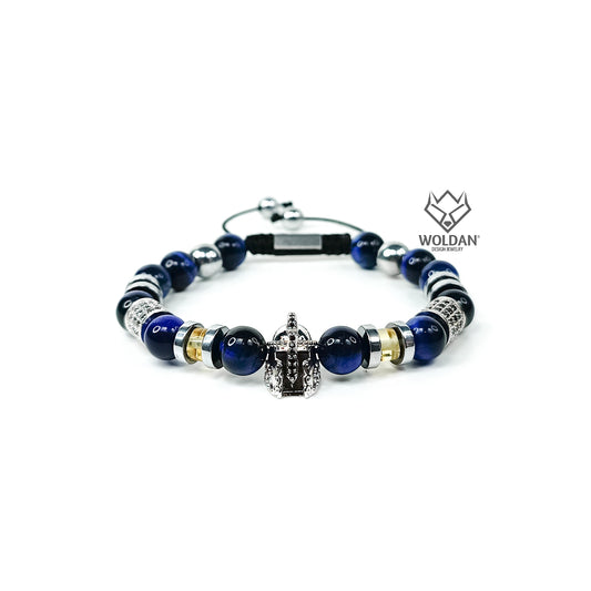 Pulsera CASCO ZIRCONIAS- Azul