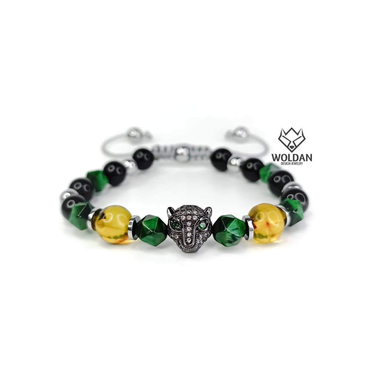 Pulsera Hexágonal Verde