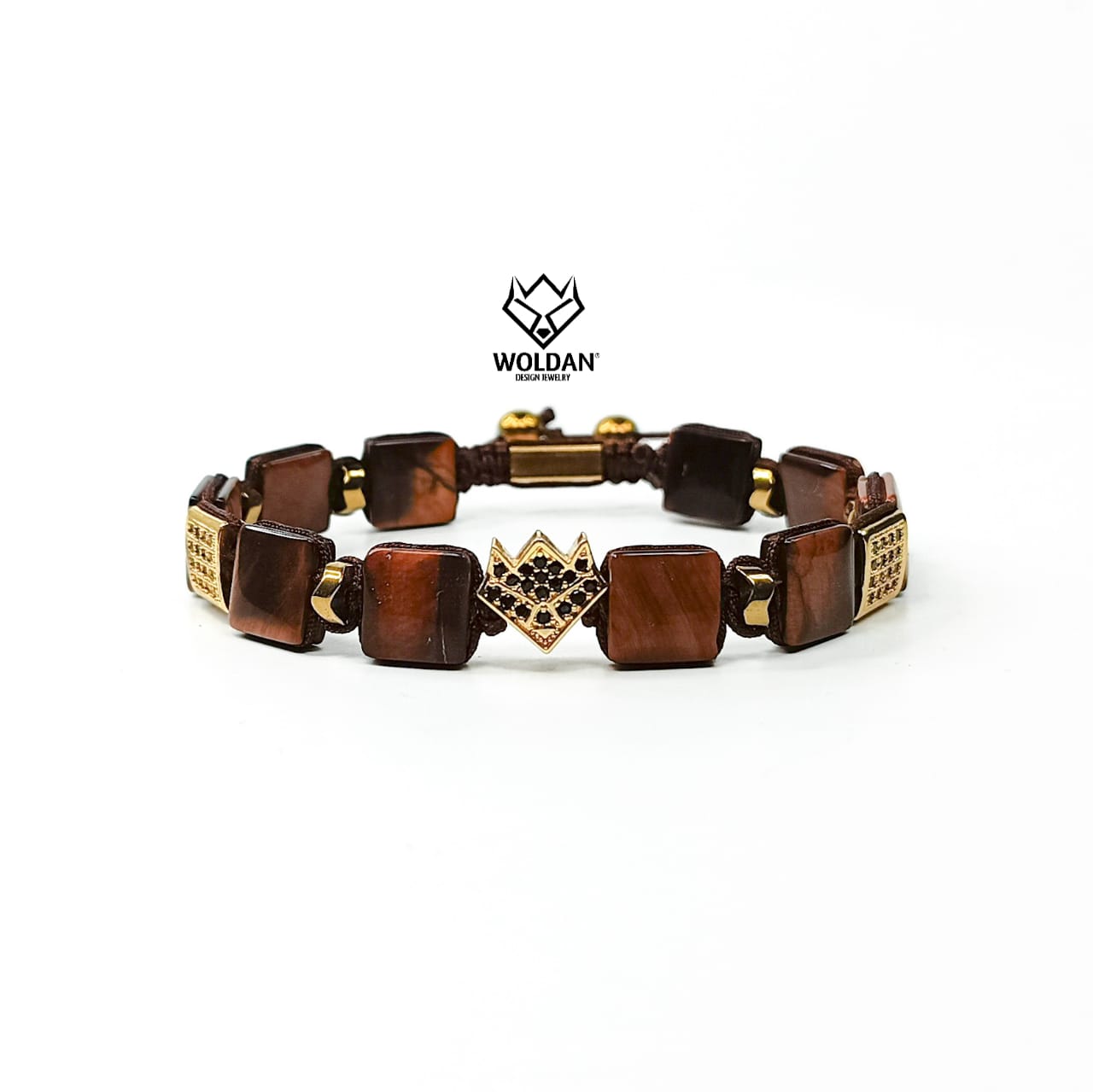 WOLF PULSERA SHAMBALLA VINO