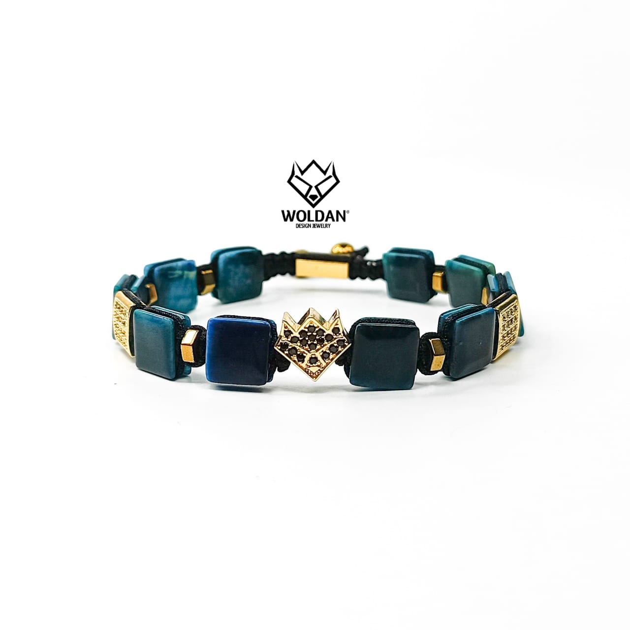 WOLF PULSERA SHAMBALLA AZUL