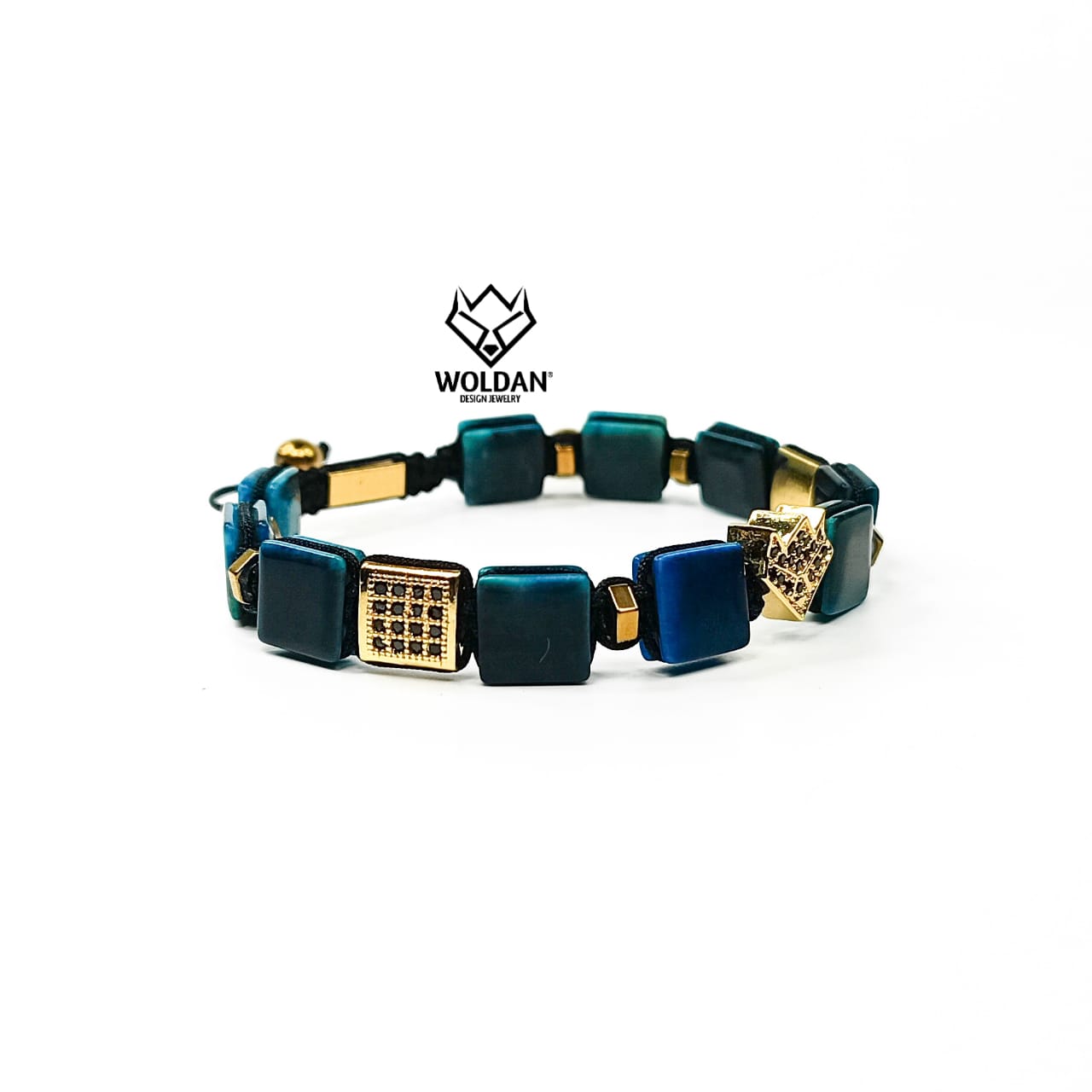 WOLF PULSERA SHAMBALLA AZUL