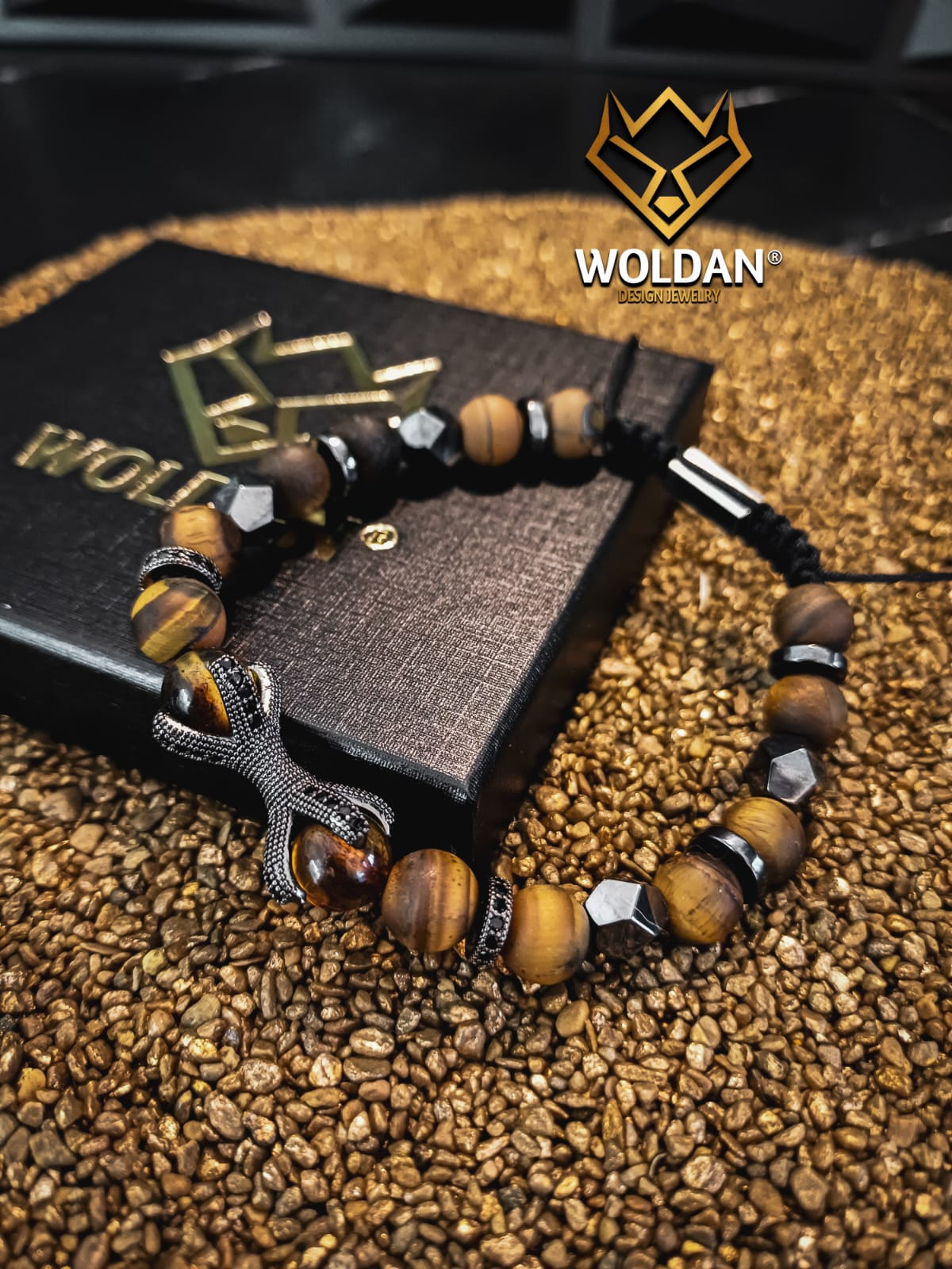 Pulsera Garra café