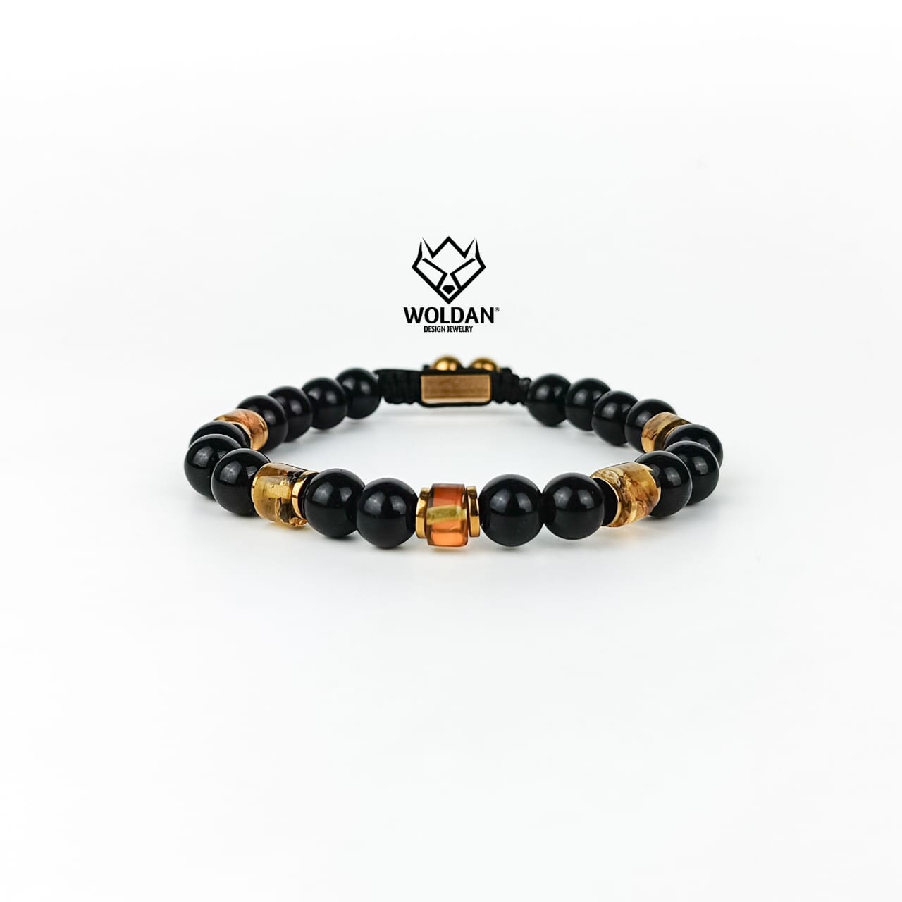 Pulsera Onyx y ámbar