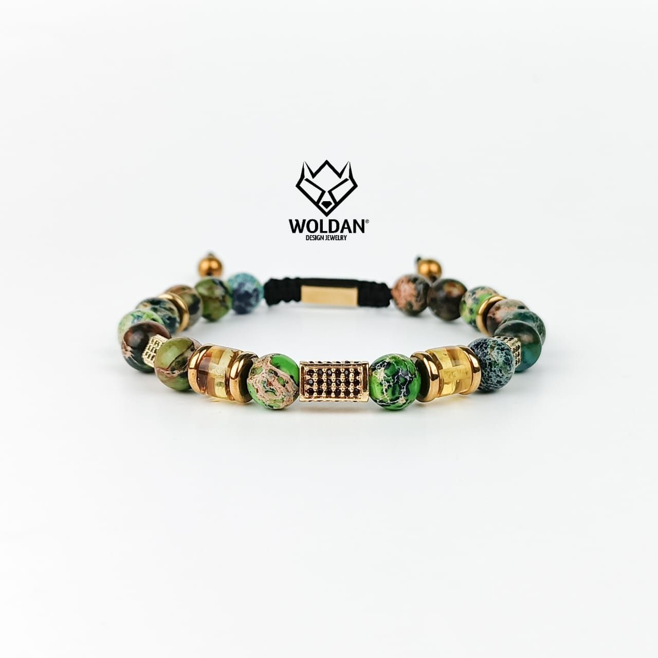 Pulsera para caballero, color verde