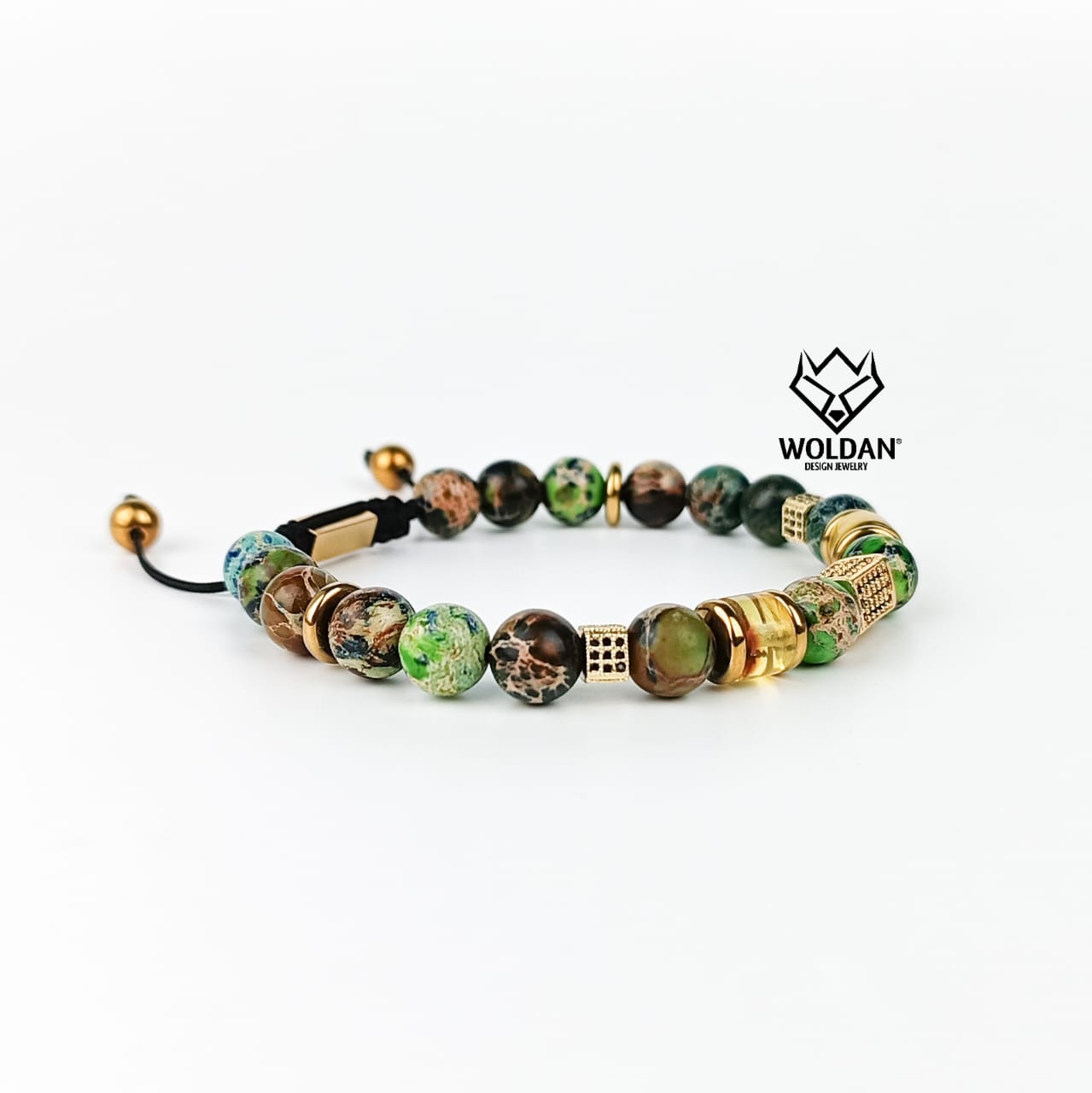 Pulsera para caballero, color verde