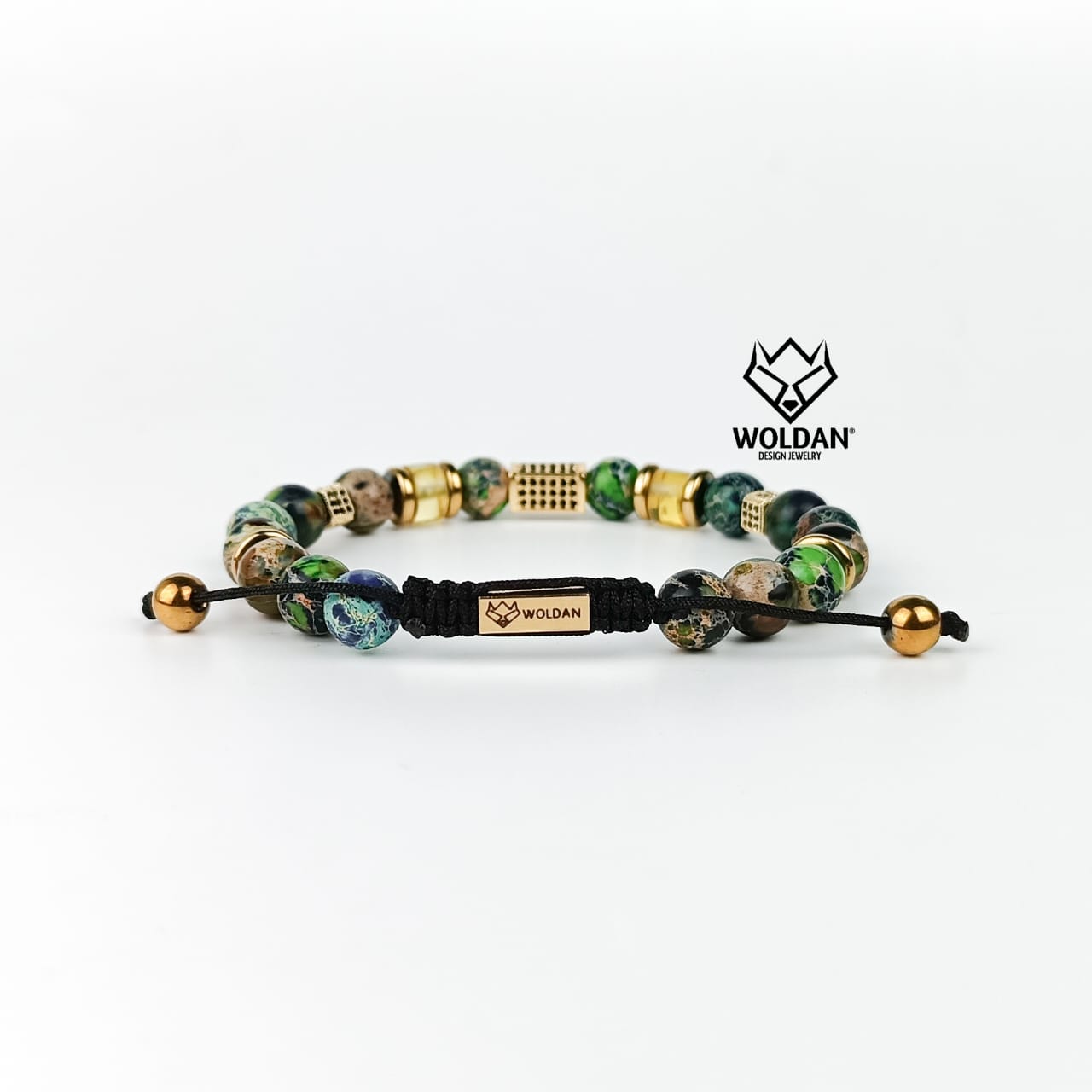 Pulsera para caballero, color verde