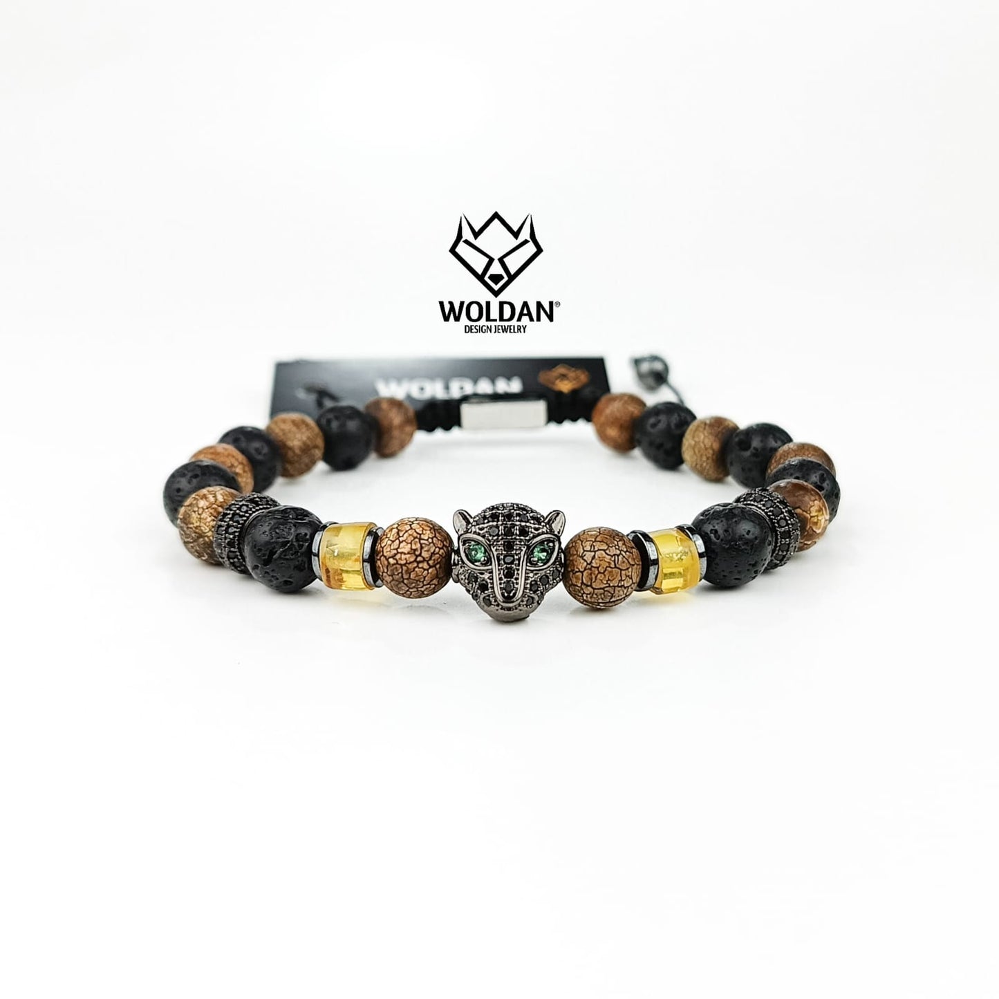 Pulsera Reptil Jaguar negro