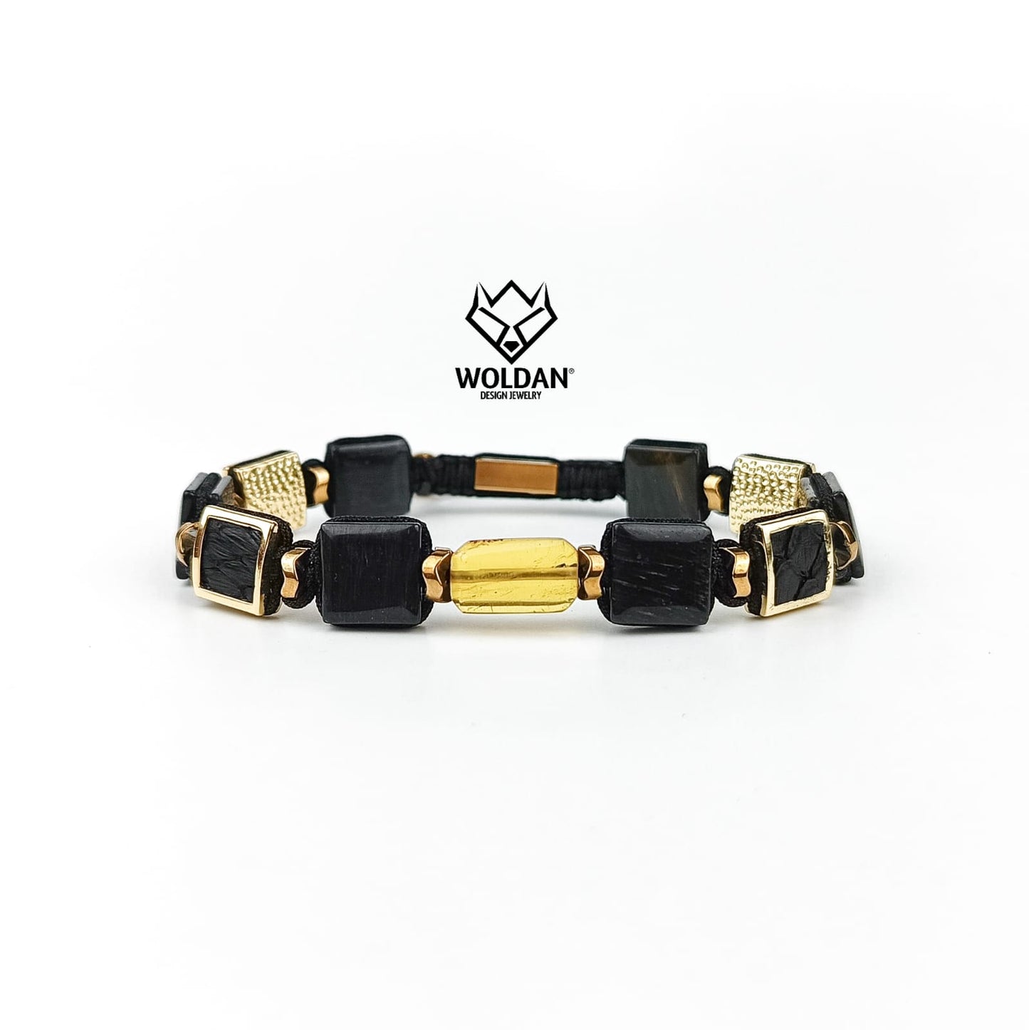 Pulsera Reptil Negra-dorada