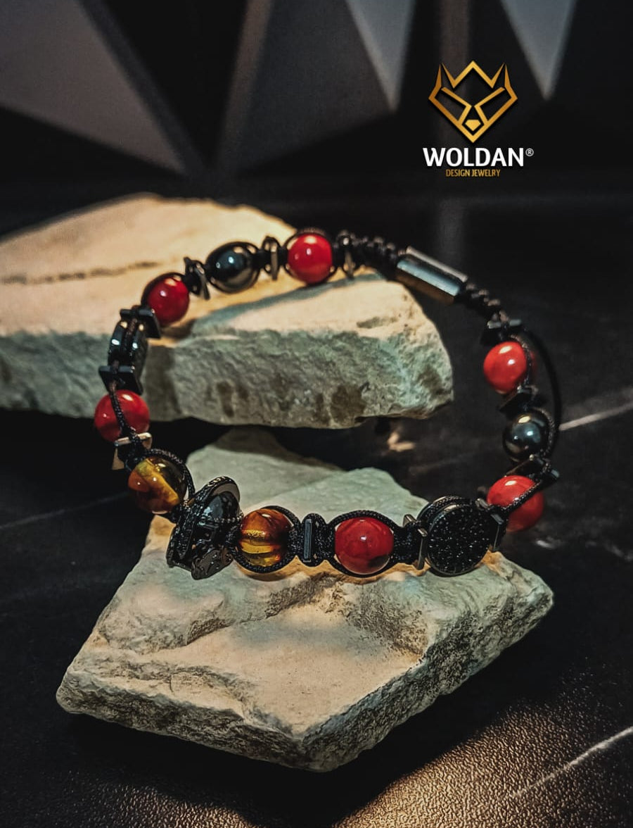 PULSERA GLADIADOR ROJA