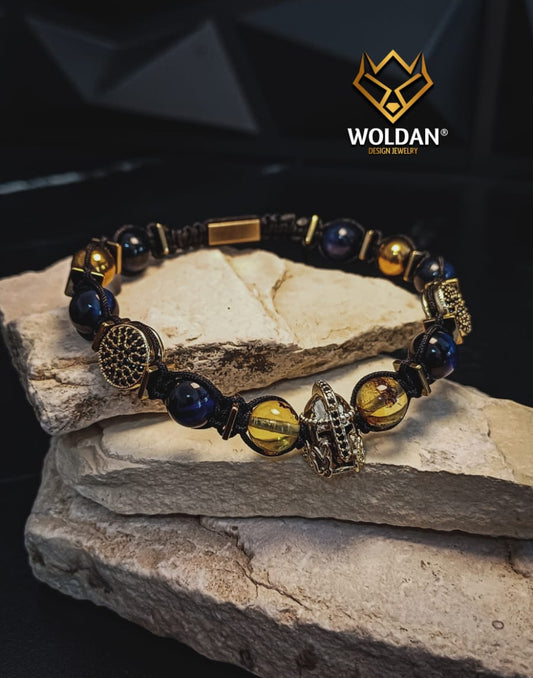 PULSERA GLADIADOR AZUL