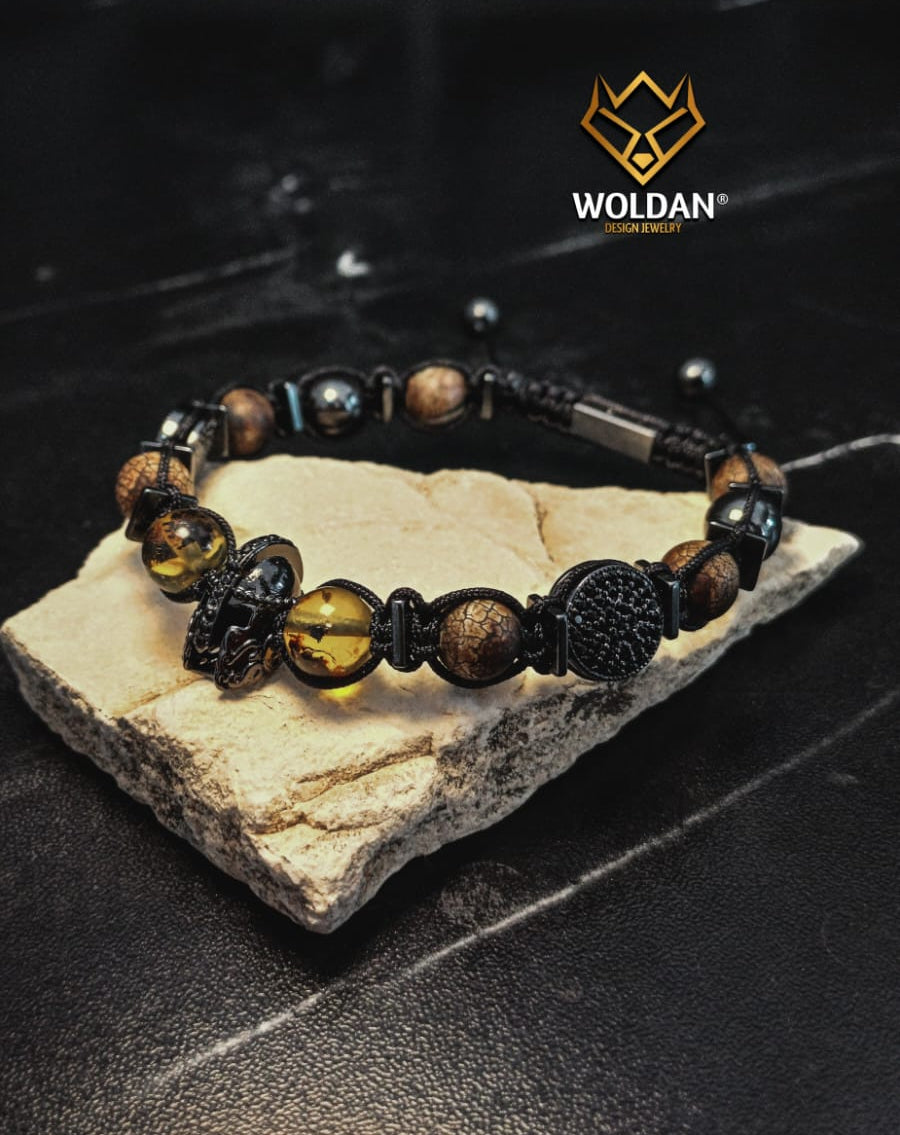 PULSERA GLADIADOR CAFÉ