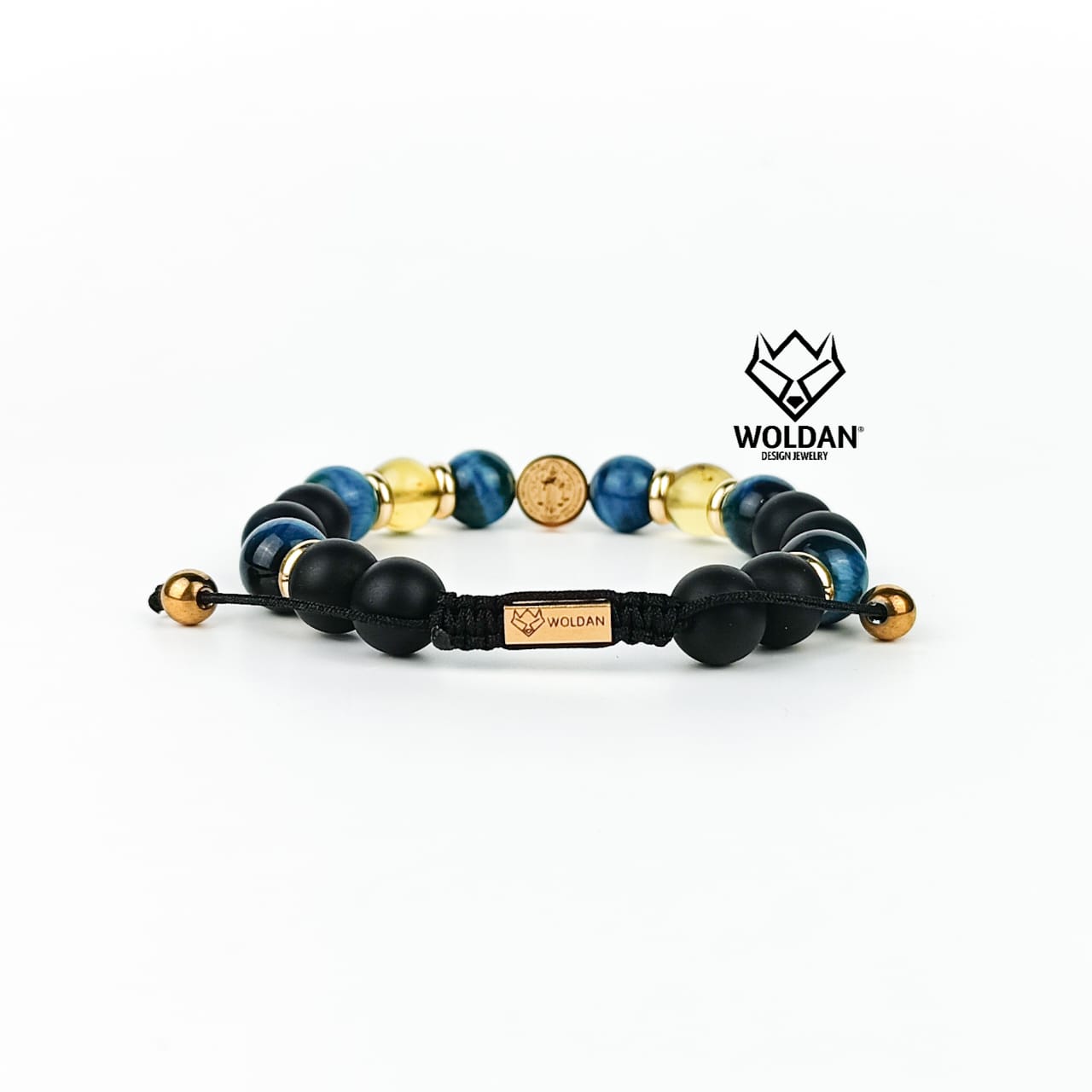 SAN BENITO PULSERA AZUL CON ÁMBAR