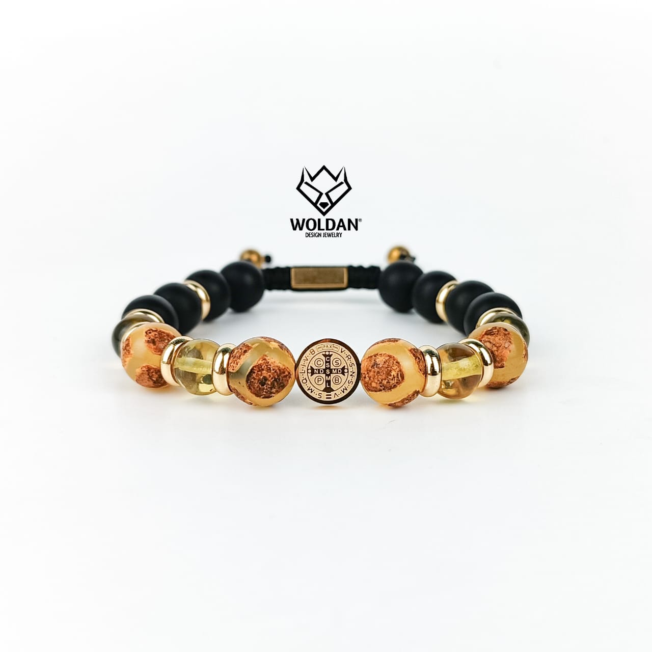 PULSERA SAN BENITO ÁGATA MADERA