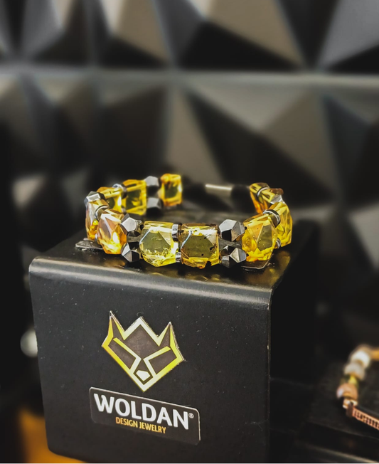 Pulsera Ámbar Facetado