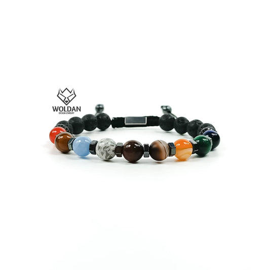 Pulsera Sistema Solar de Cuarzos