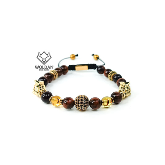 Pulsera doble Puma Vino