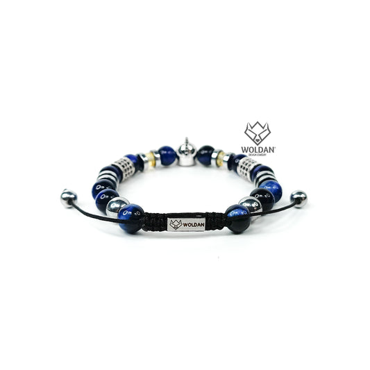 Pulsera CASCO ZIRCONIAS- Azul