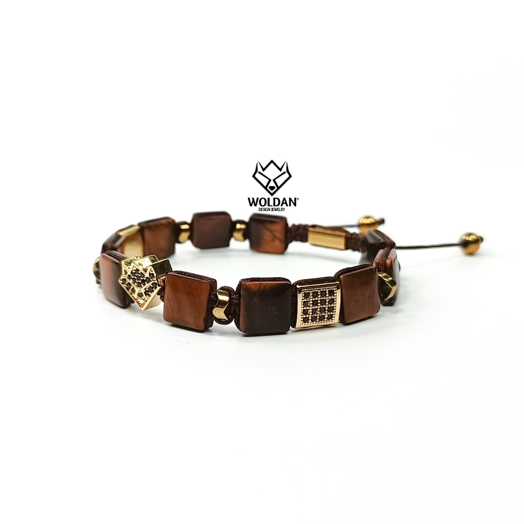 WOLF PULSERA SHAMBALLA VINO