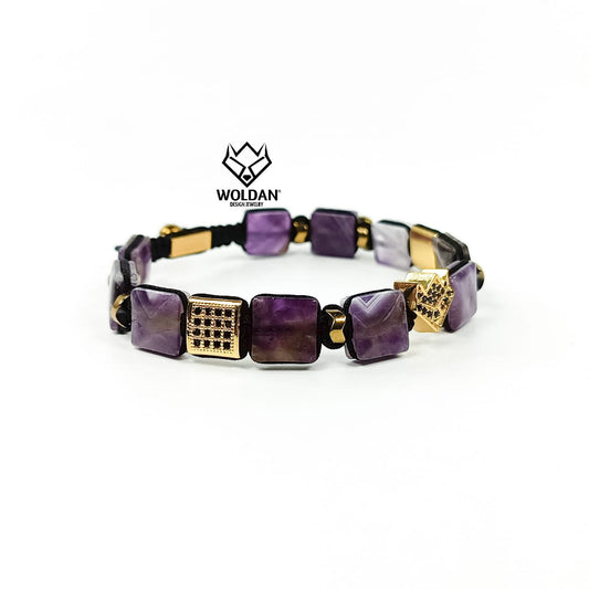 WOLF PULSERA SHAMBALLA AMATISTA