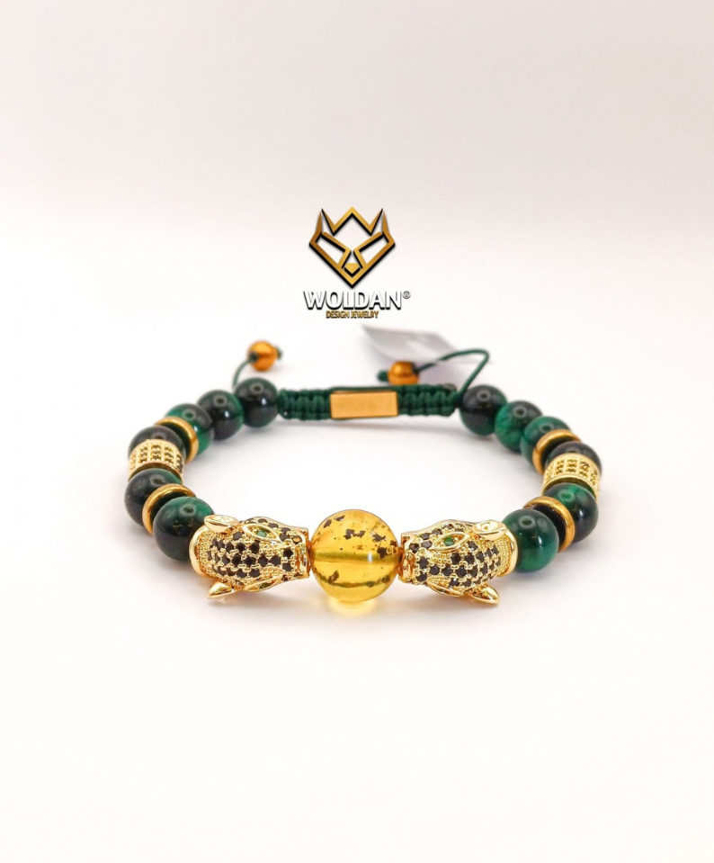 Pulsera Verde Doble Puma