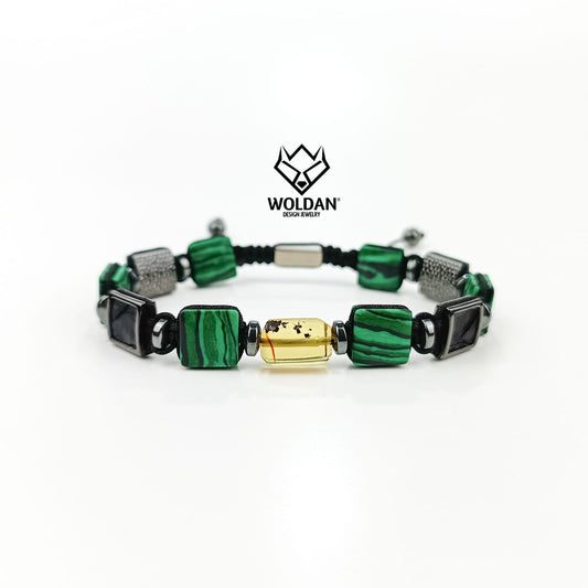 Pulsera REPTIL- verde malaq