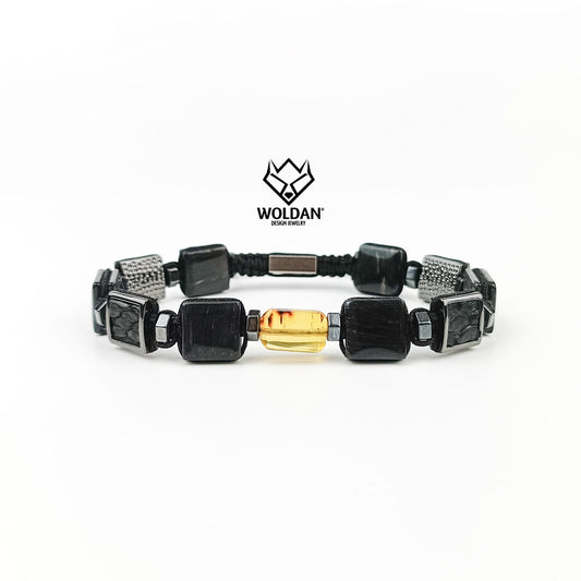 Pulsera REPTIL-Obsidiana